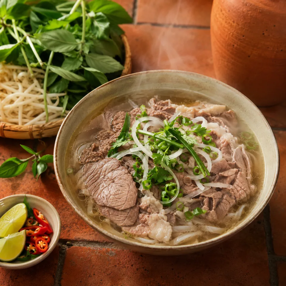 Phở bò tái